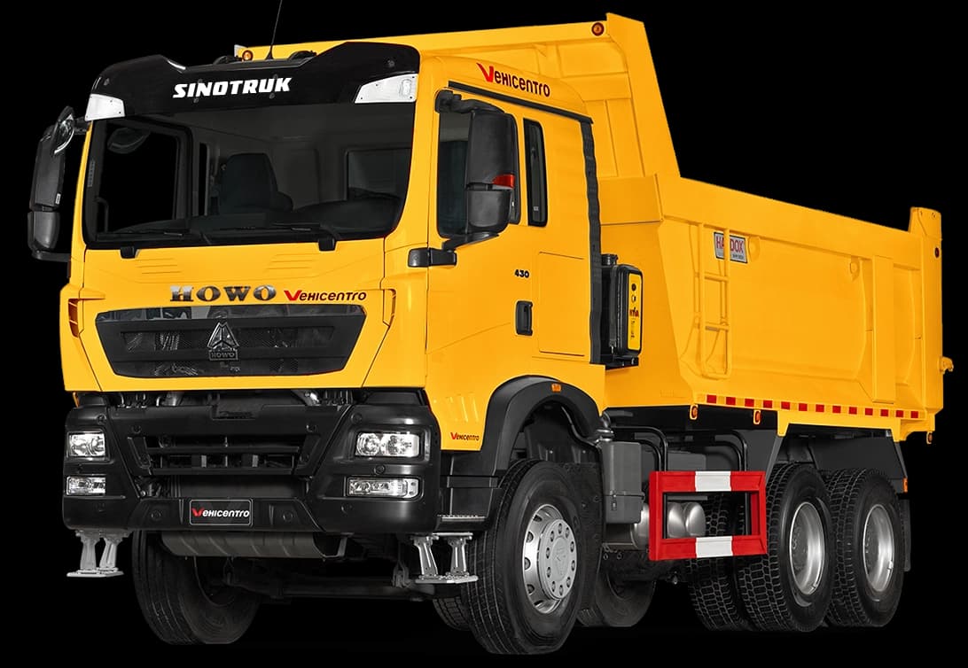 VOLQUETA TX 400 6X4 MT COMPLETA Howo Sinotruk serie TX 400 HP -1.900 RPM HP 2025 imagen lateral